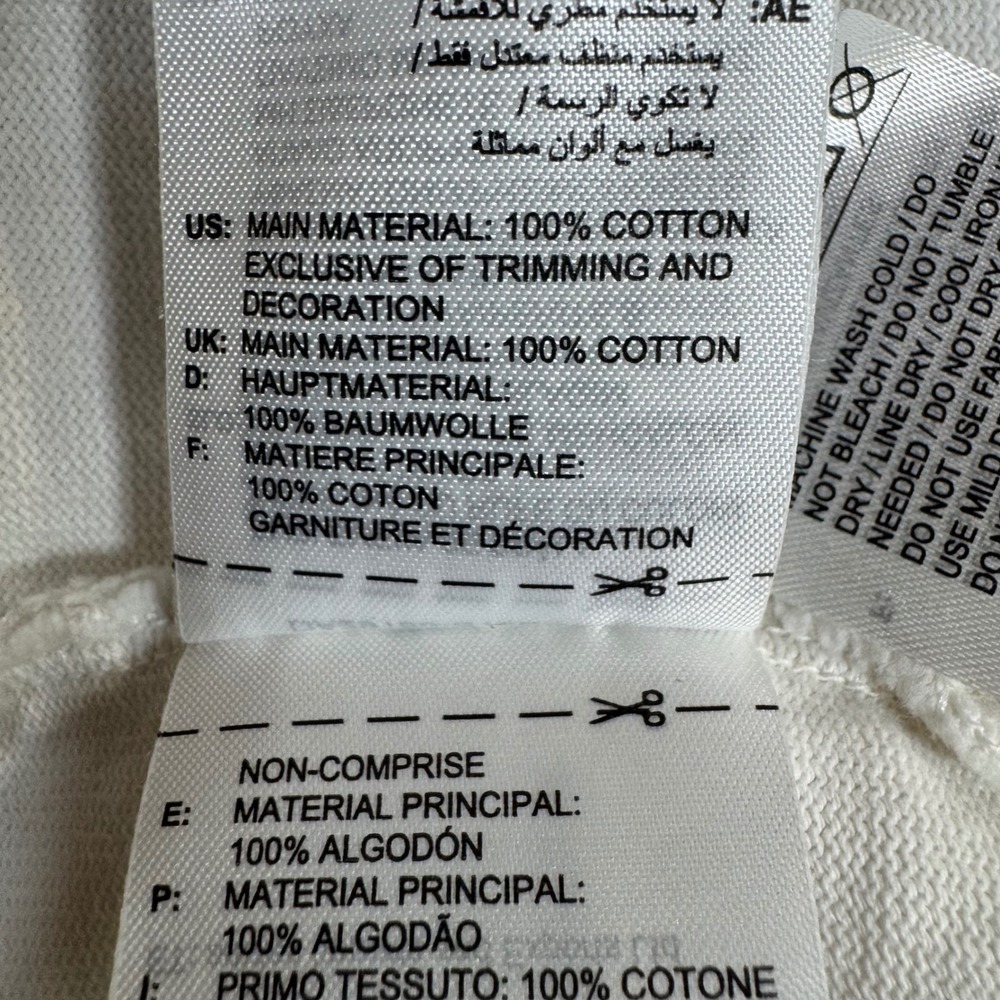Adidas Originals OLPC Mens Pocket T-Shirt Off-White Cream Graphic Patch Small S - Picture 4 of 7